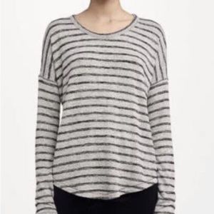 rag & bone gray with black stripes, longsleeved pull over
